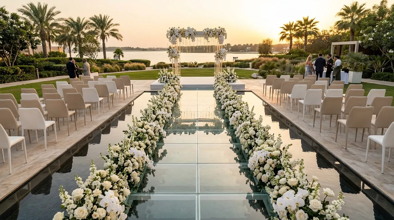 Floating Glass Aisle