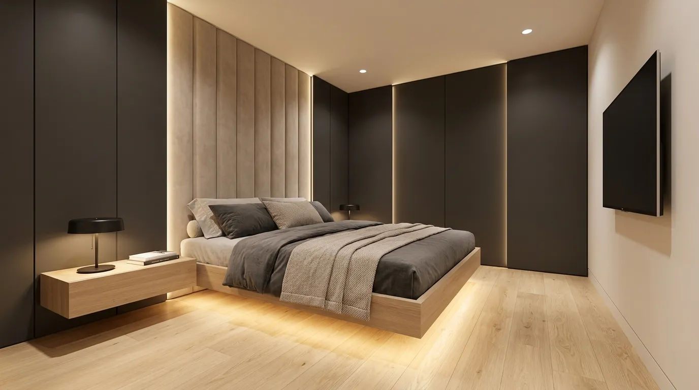 Floating Platform Bed