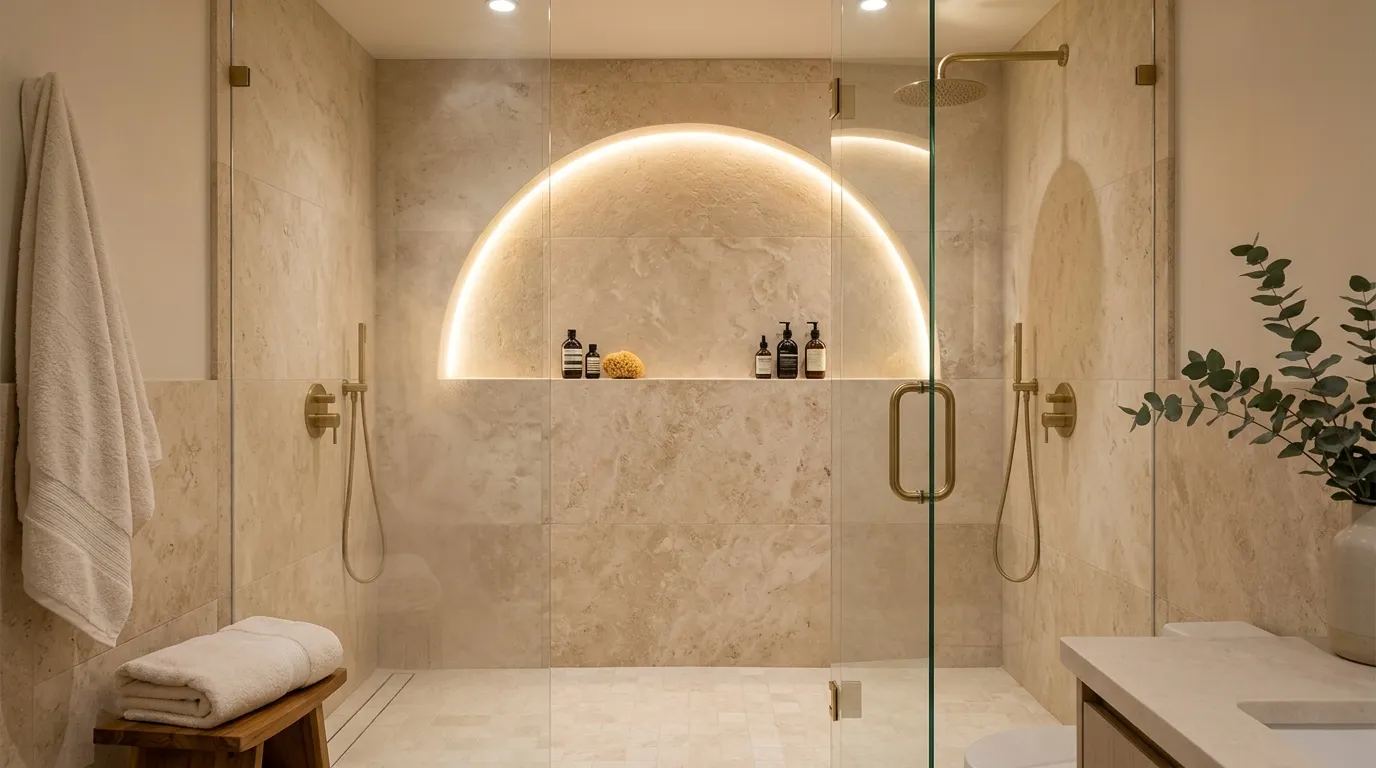 Arched Shower Niche