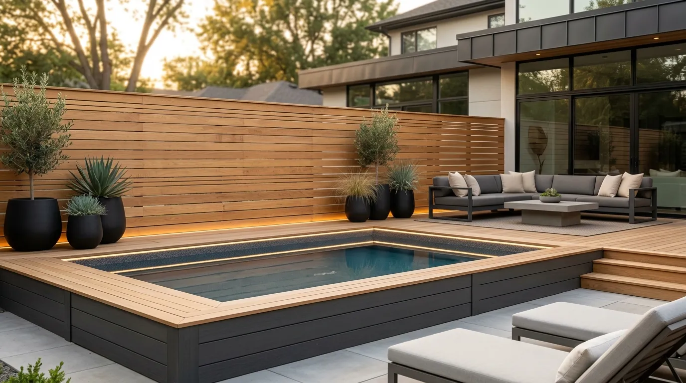 Slatted Privacy Wall