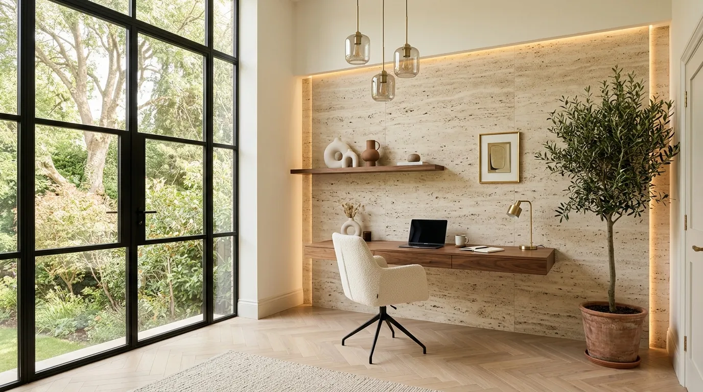 Travertine Feature Wall
