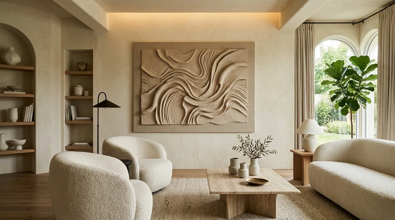 Abstract Clay Relief