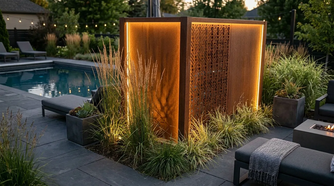 Corten Steel Screen