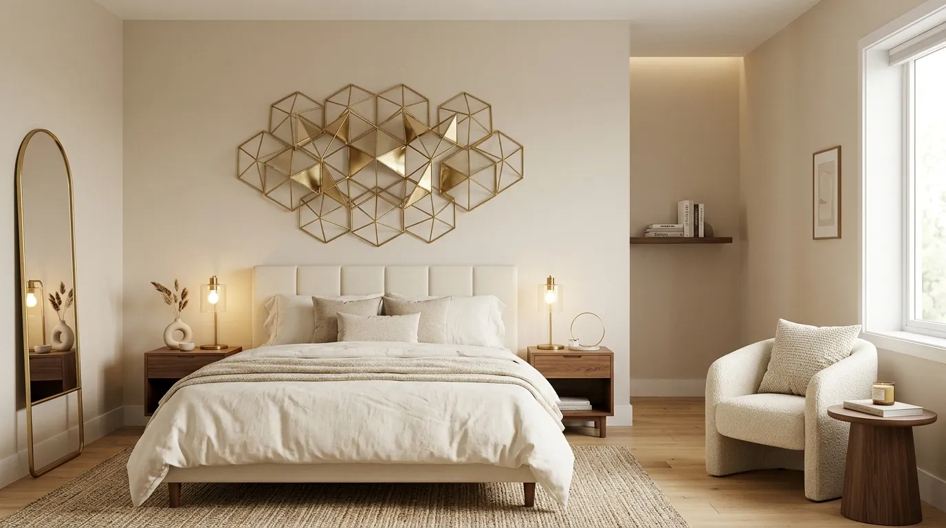 Gold Metal Sculpture