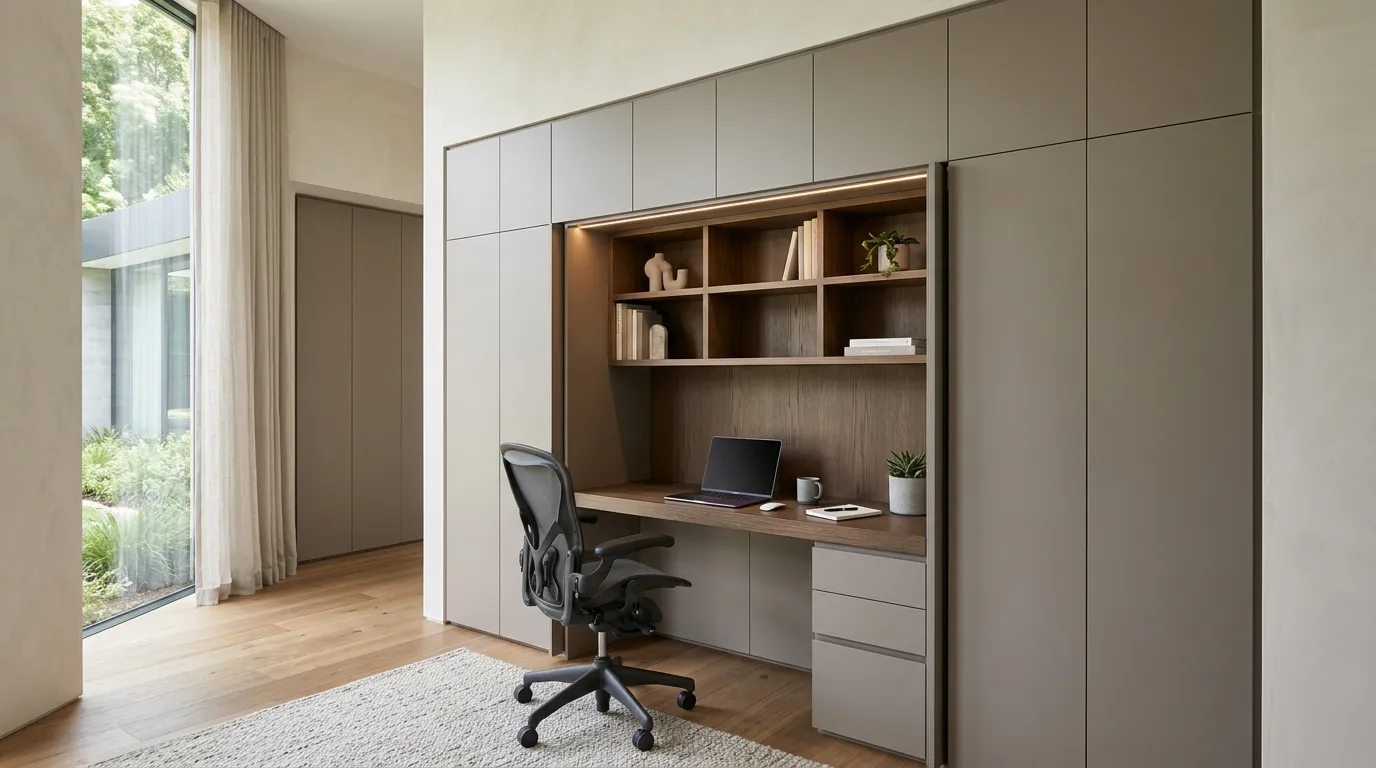 Hidden Cabinet Workspace
