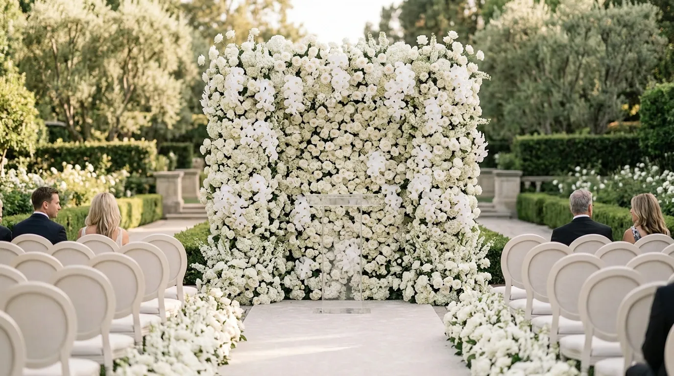 Monochrome Floral Wall