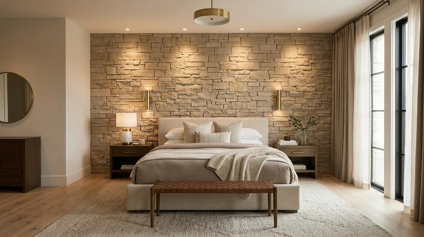 Textured Stone Feature