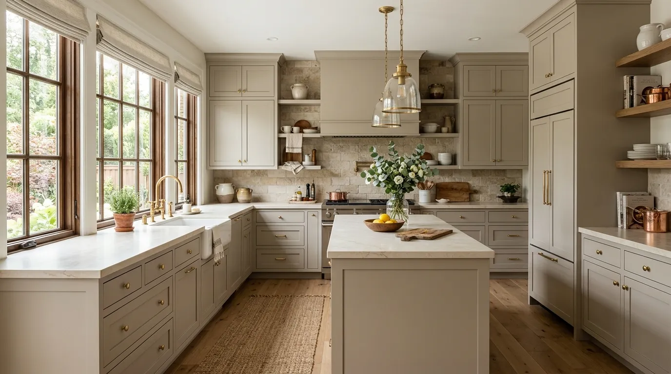 Warm Greige Cabinetry