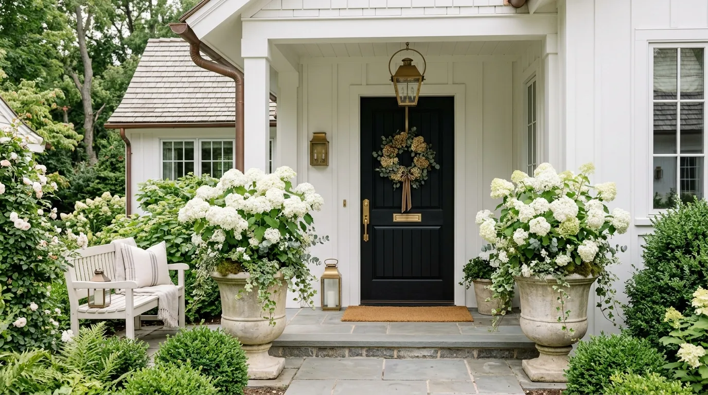 White Hydrangea Cluster