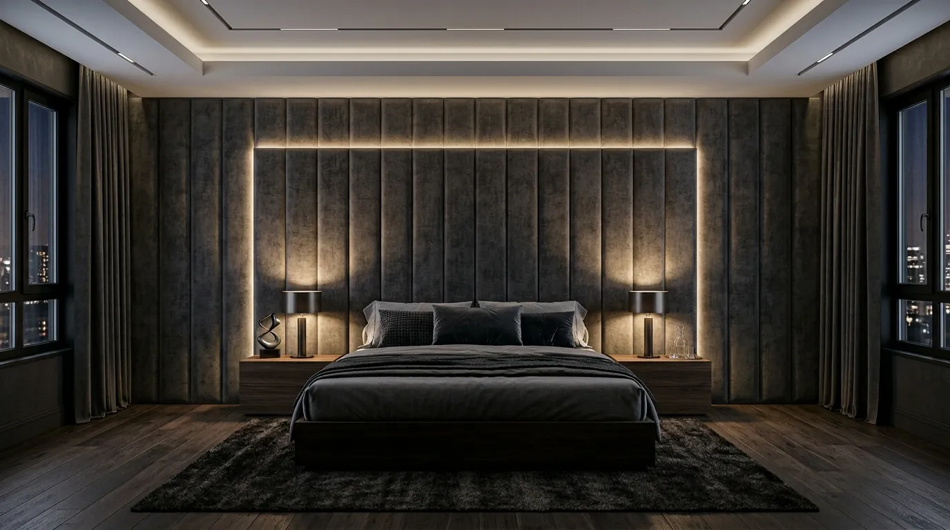 Backlit Headboard Feature