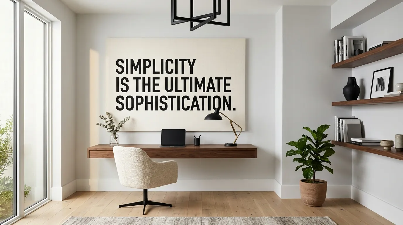 Oversized Typography Panel