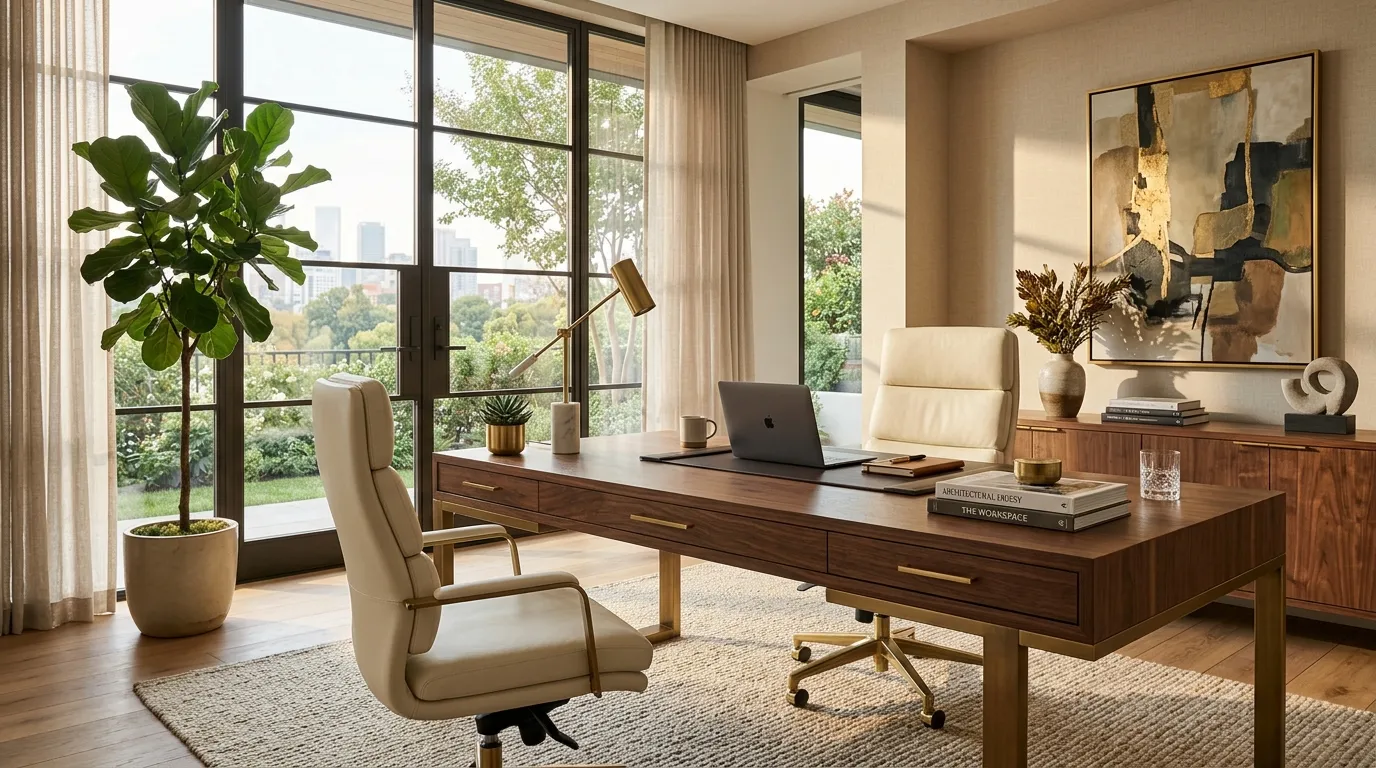 Walnut Feature Desk