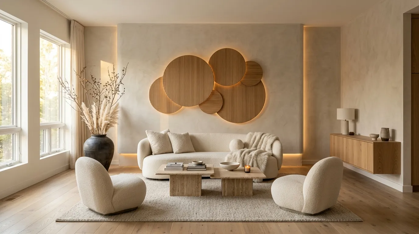 Fluted Wood Circles