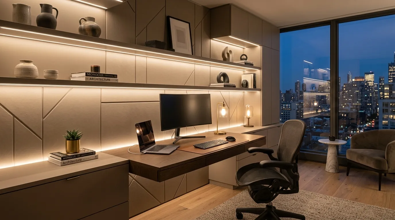 Integrated LED Workspace
