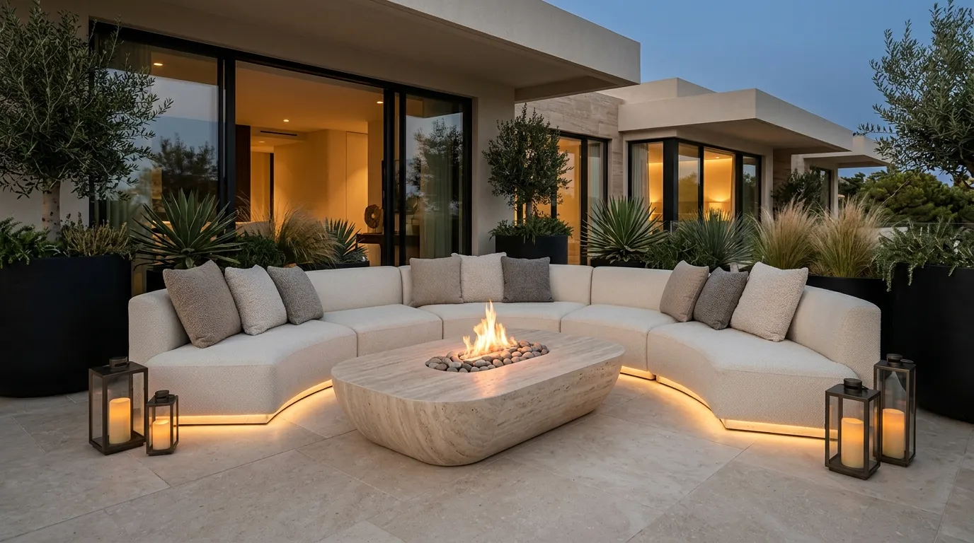 Sculptural Fire Table
