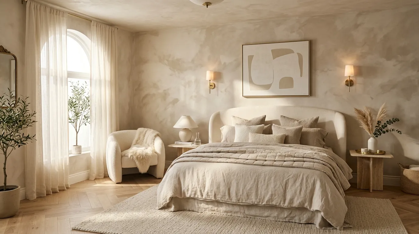 Textured Limewash Finish
