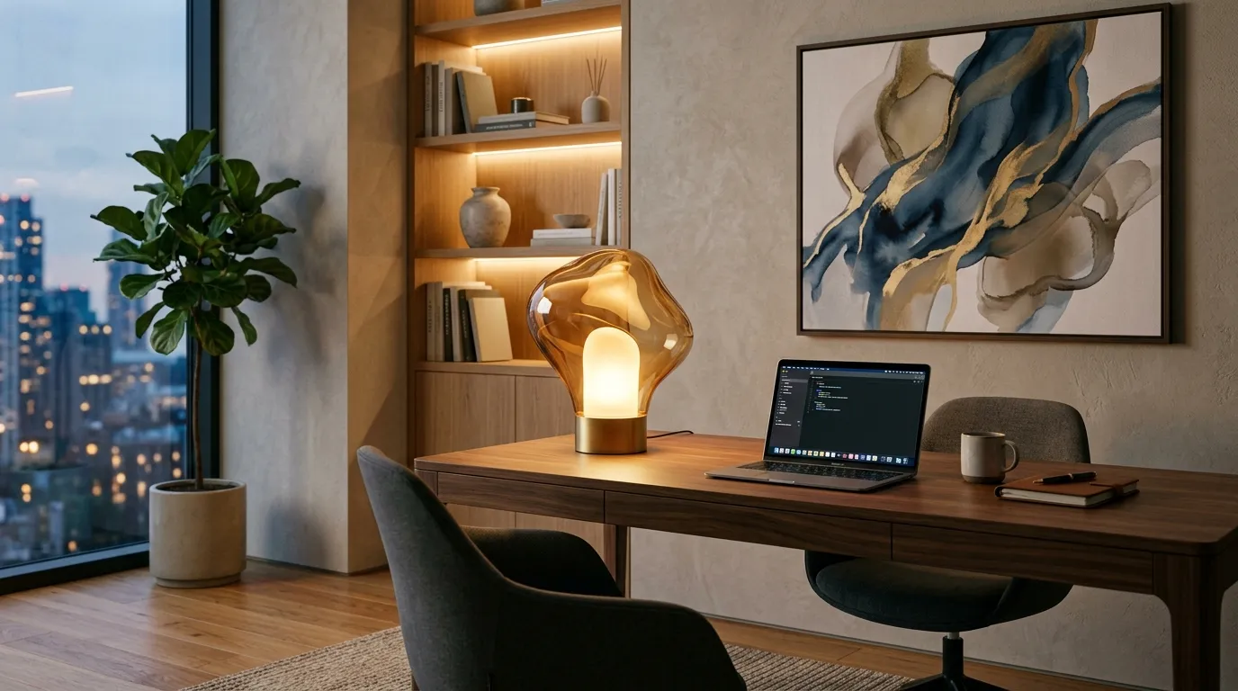 Sculptural Table Lamp