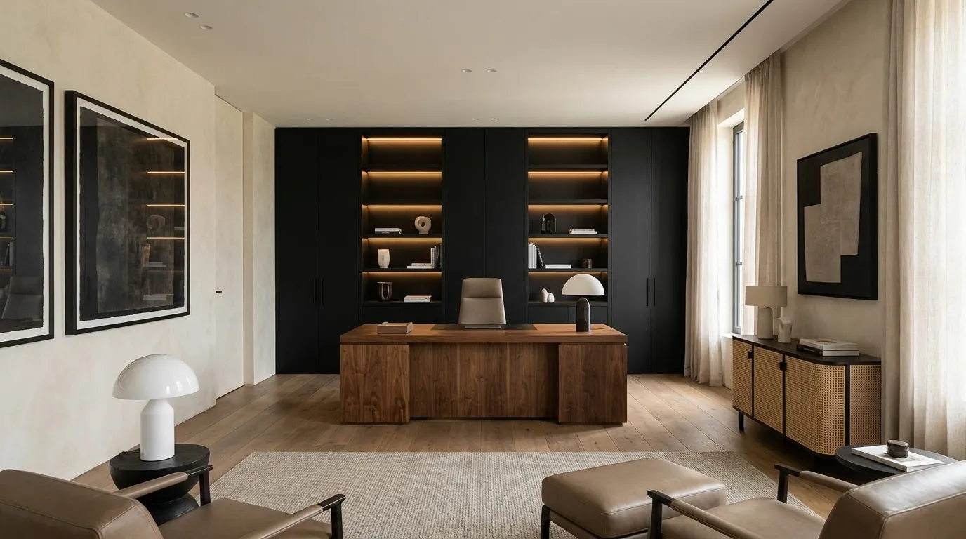 Black And Walnut Contrast