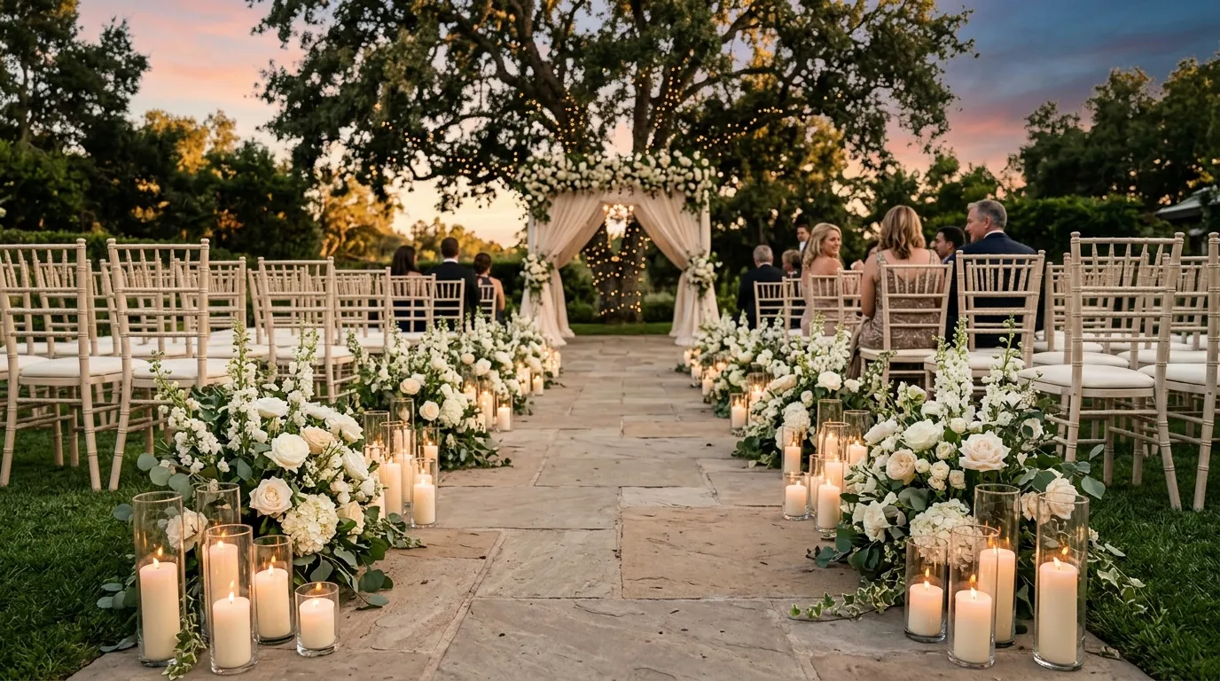 Candle-Lined Aisle