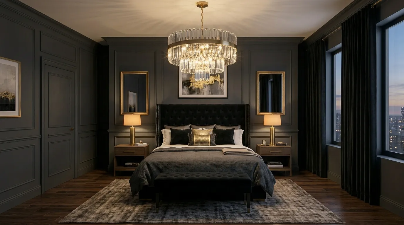 Crystal Chandelier Glow