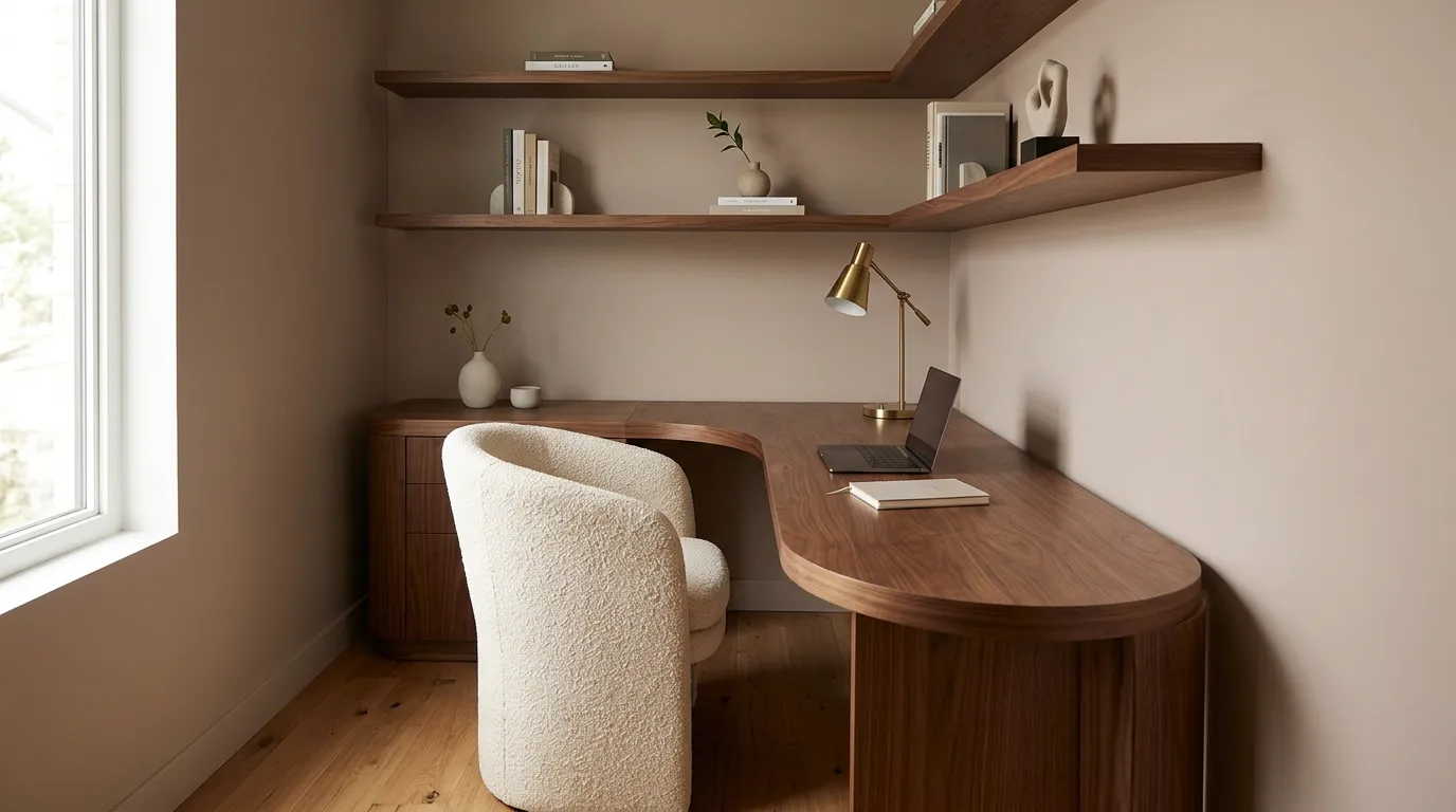 Curved Corner Desk