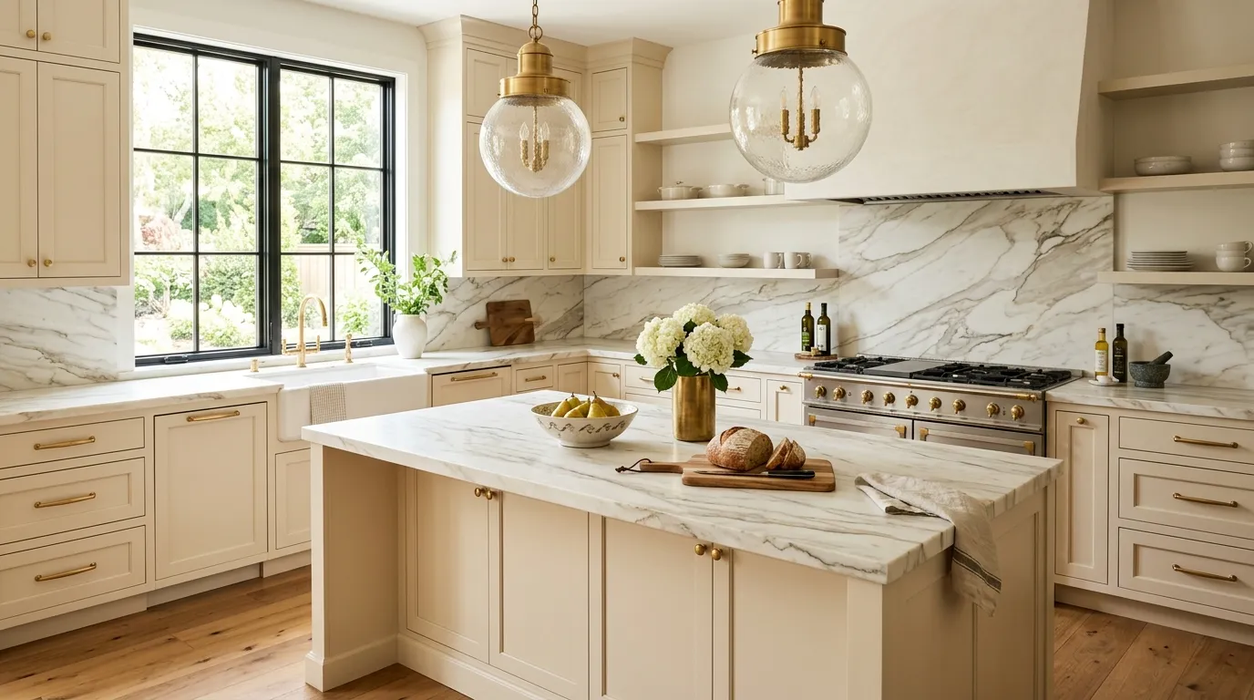 Statement Marble Countertops
