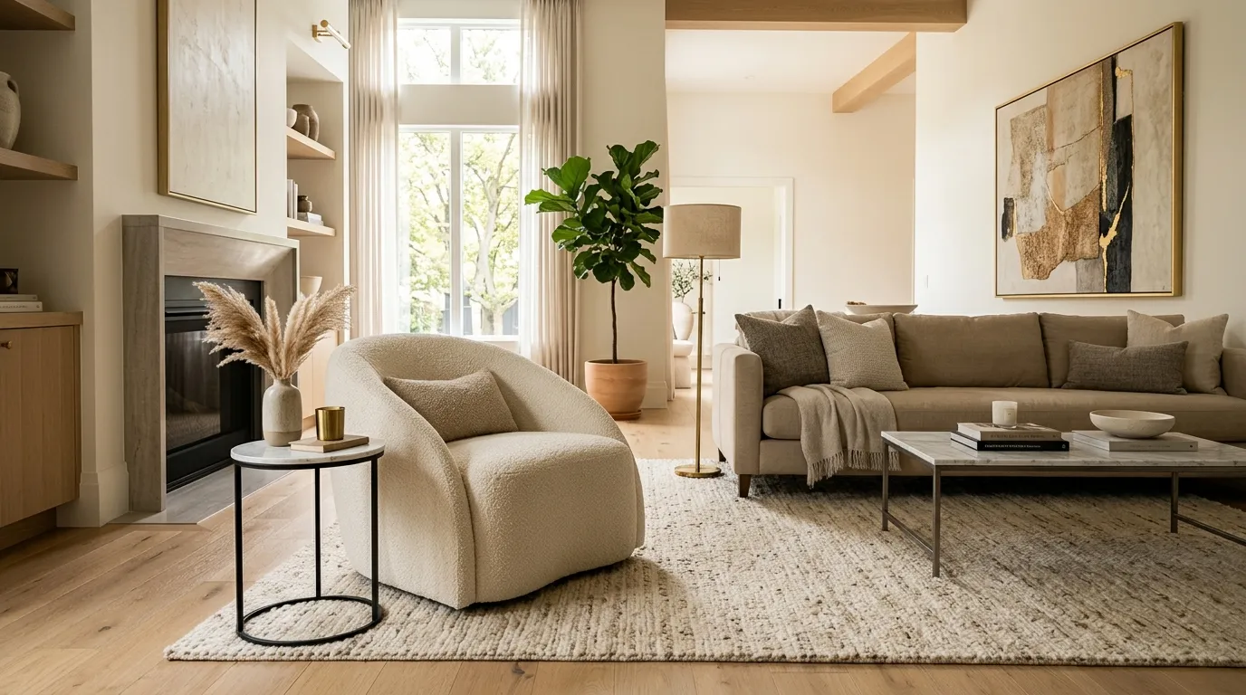 Sculptural Accent Chair