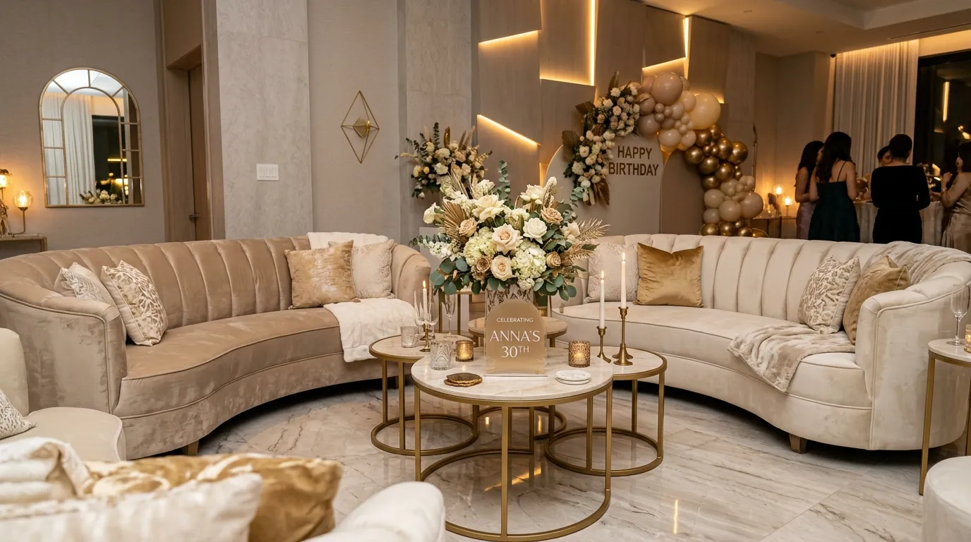 Velvet Lounge Seating