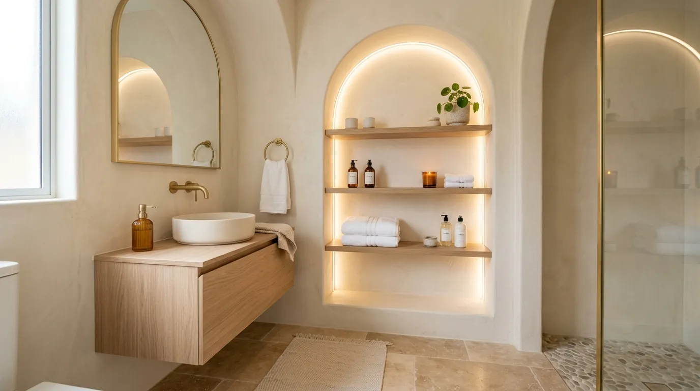 Arched Storage Alcove
