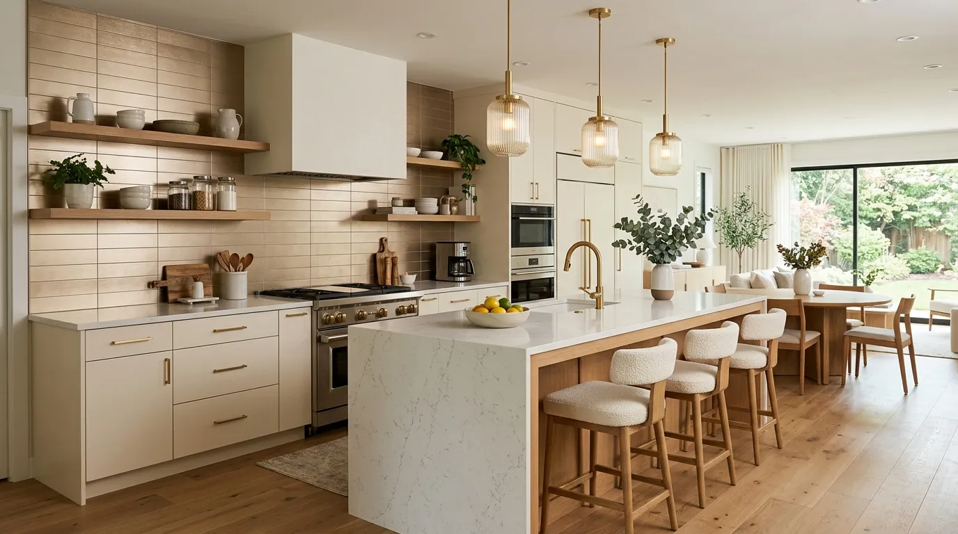 Champagne Metallic Tiles