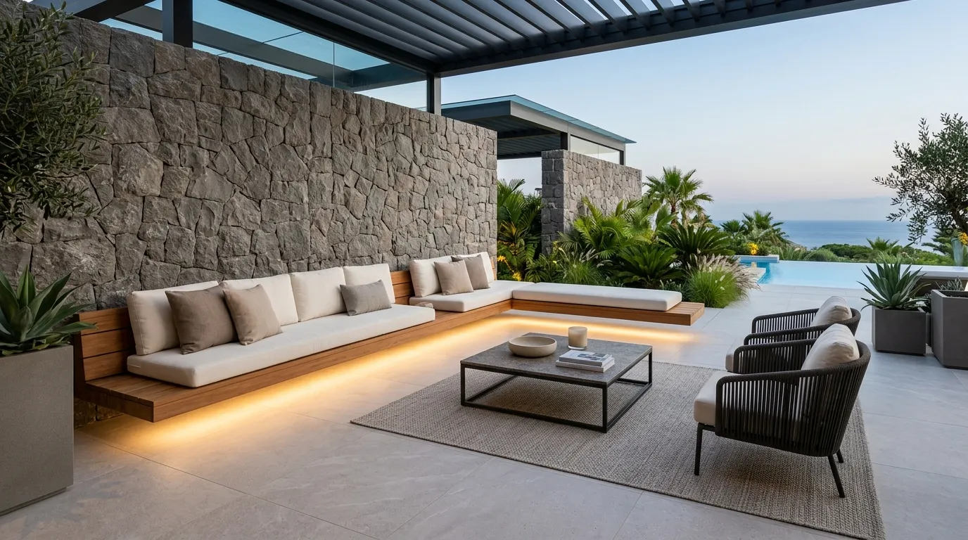 Floating Bench Seating