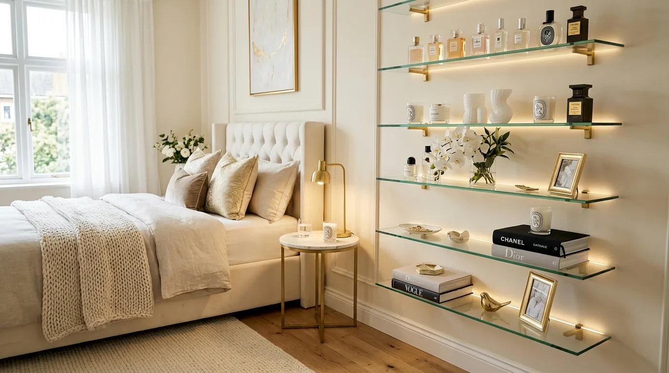 Crystal Glass Shelves