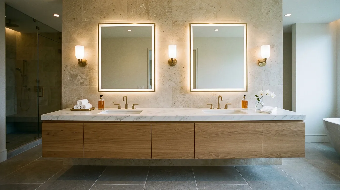 Double Vanity Layout