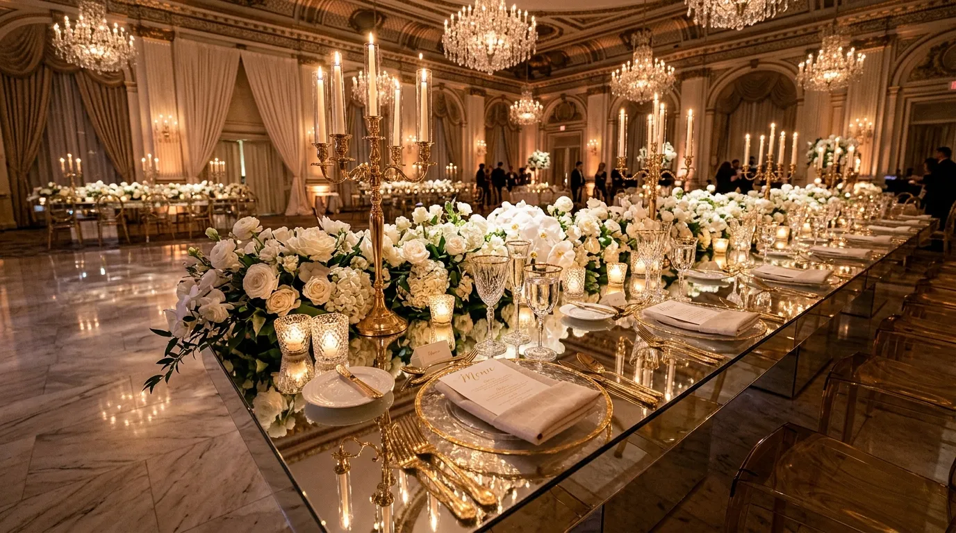 Reflective Mirror Tables