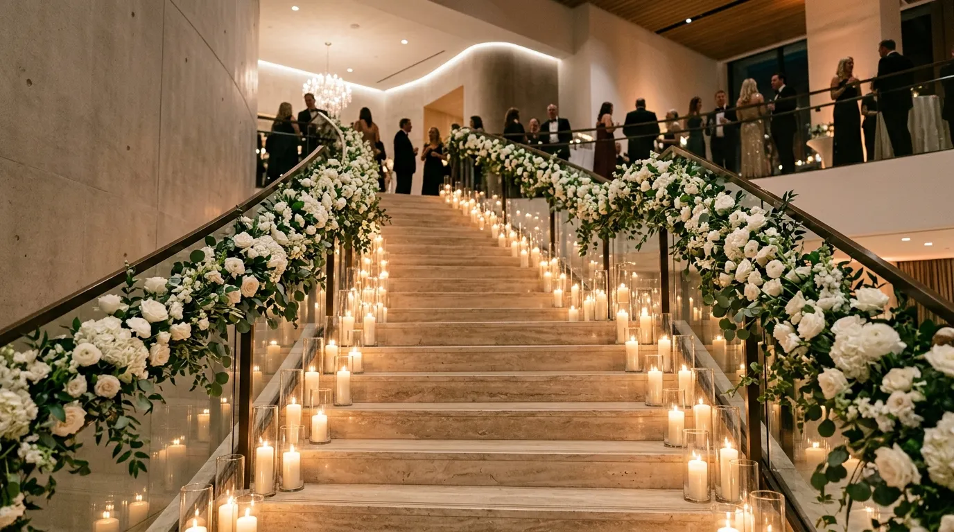Glass Candle Staircase