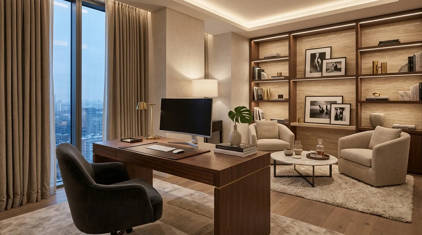 Hotel-Inspired Work Lounge