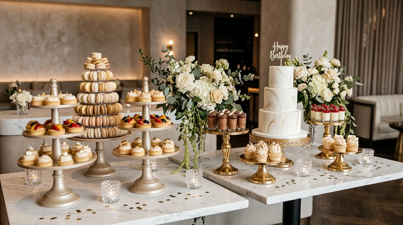Champagne Dessert Towers