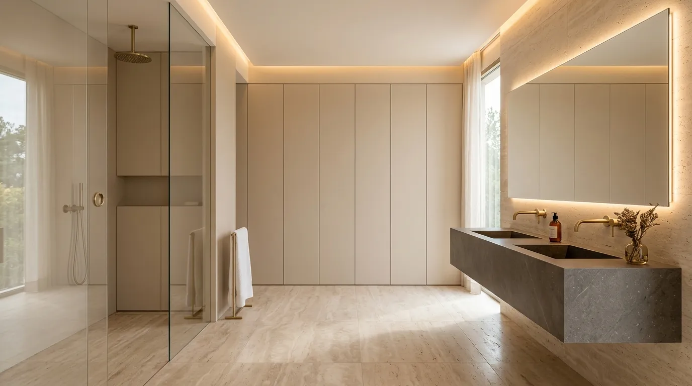 Frameless Storage Wall