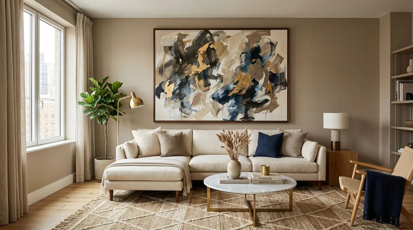 Oversized Abstract Artwork