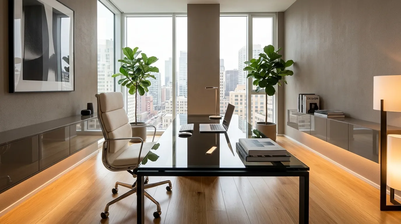 Smart Glass Desk