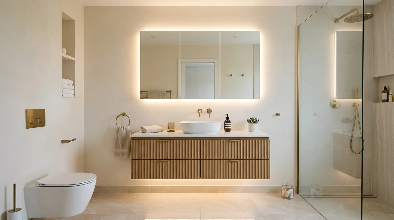 Backlit Mirror Cabinet