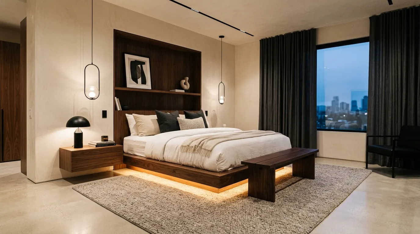Floating Platform Bed
