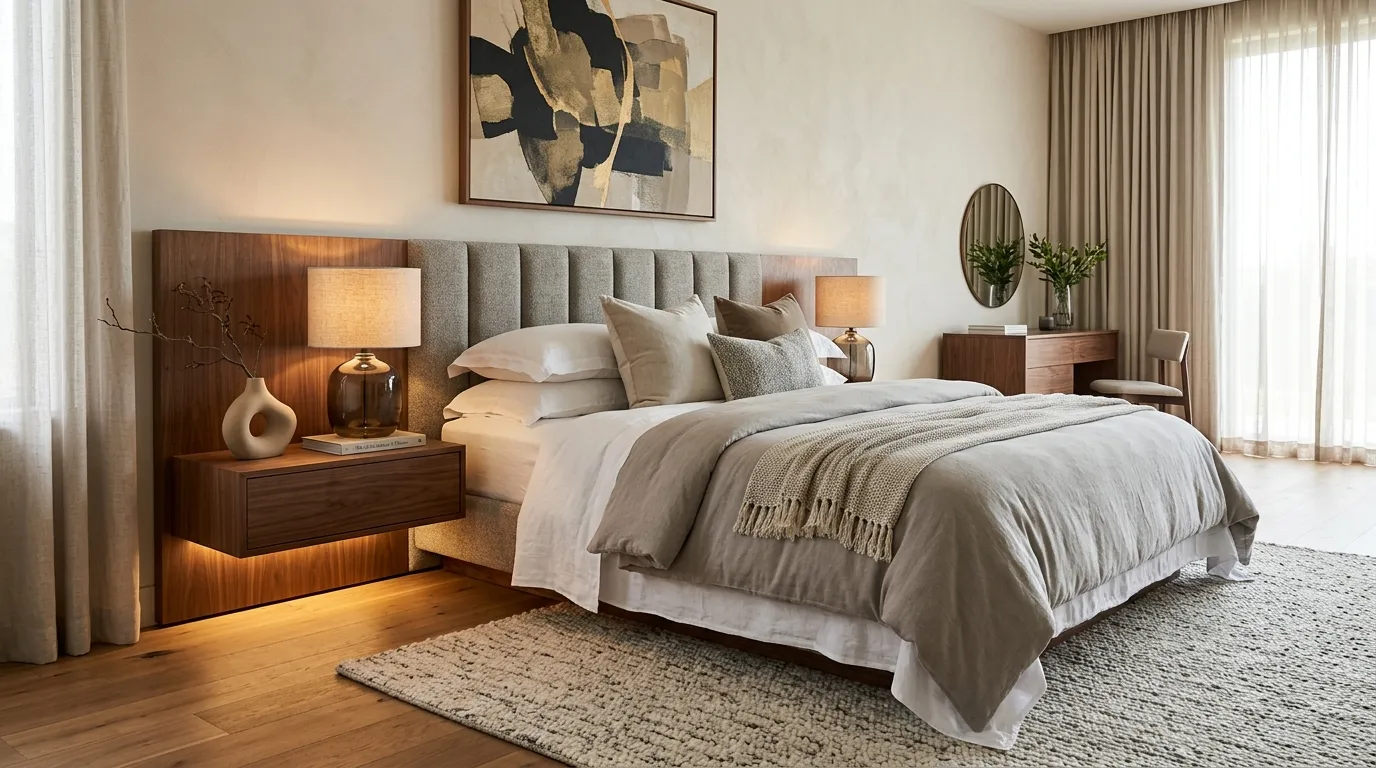 Floating Wood Nightstands