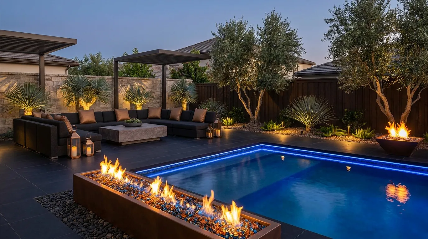 Glass Fire Features