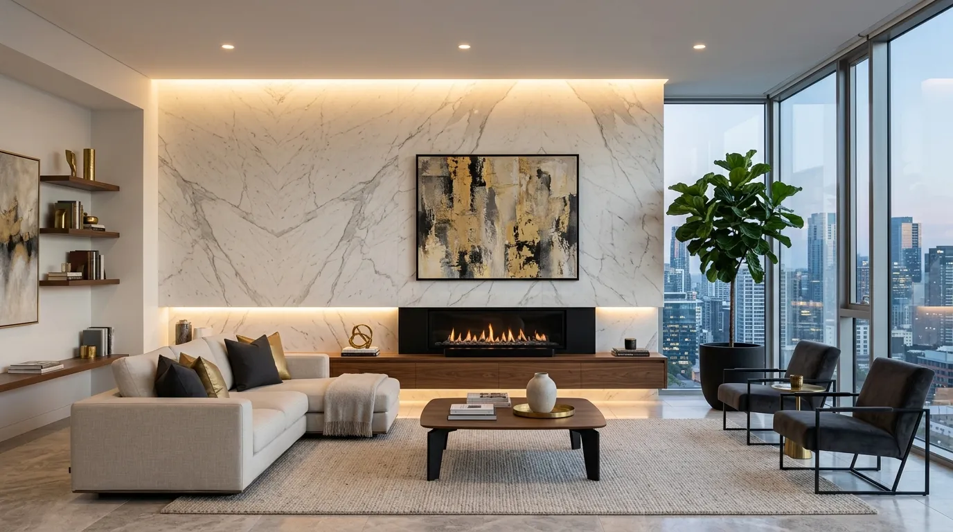Marble Feature Wall