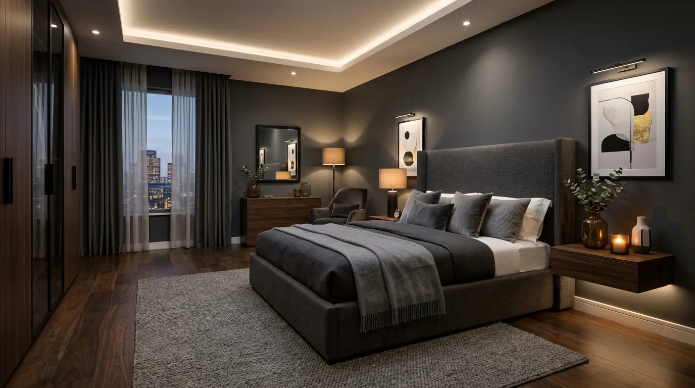 Smoky Charcoal Walls