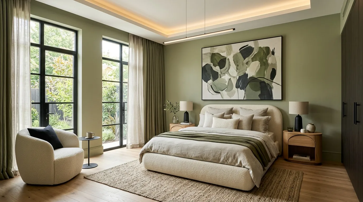 Soft Olive Elegance