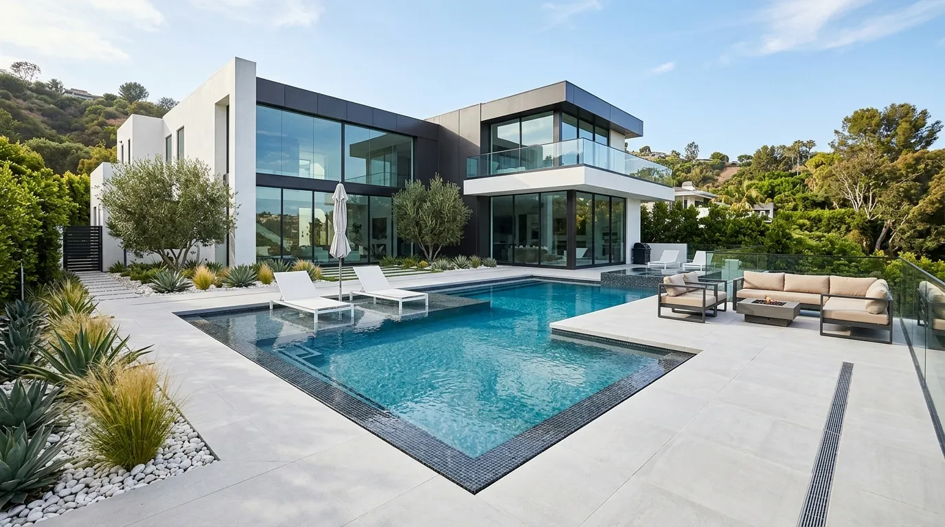 Geometric Pool Layout