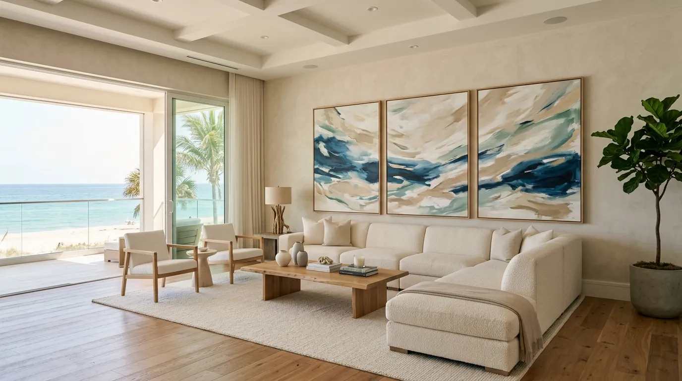 Oversized Coastal Artwork