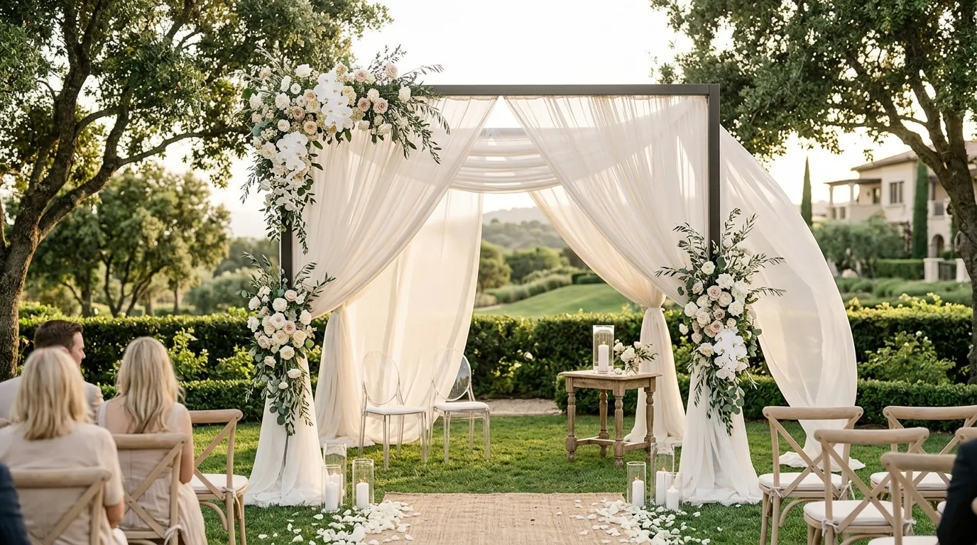 Draped Silk Canopy